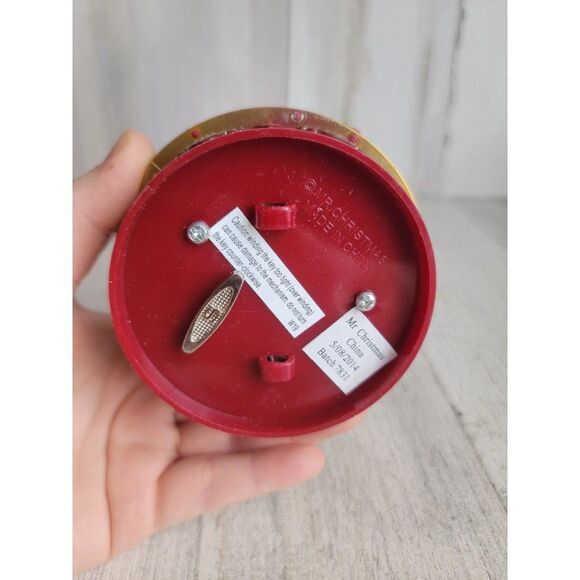 Mr Christmas mini wind up Carousel Here Comes Santa Claus - Picture 8 of 10